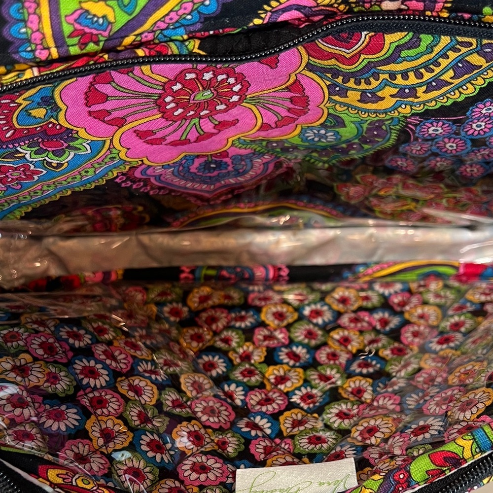 Vera Bradley Symphony in Hue Travel Hanging Cosmetic Organizer Bag Like New - Picture 5 of 5